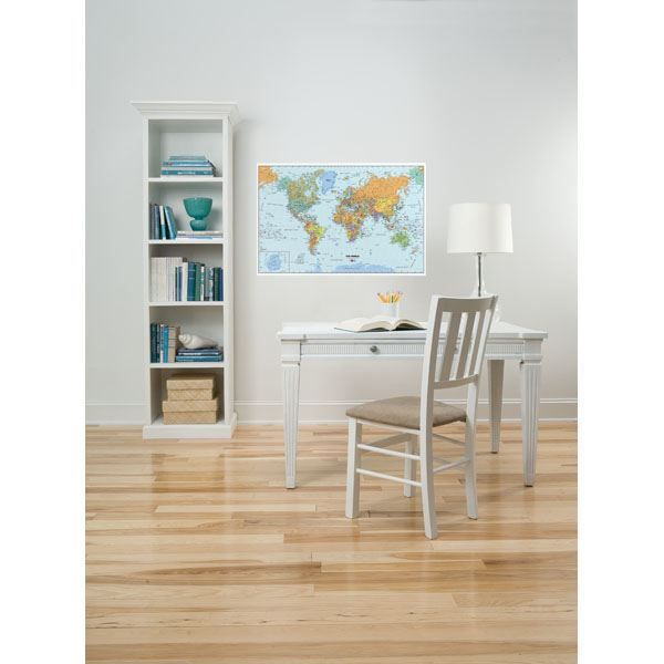 WallPops Dry Erase Peel and Stick World Map WPE99074 24" x 36"
