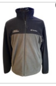 Columbia Fleece Size Medium Men's Black Gray Jacket Size Medium Mt. Rushmore
