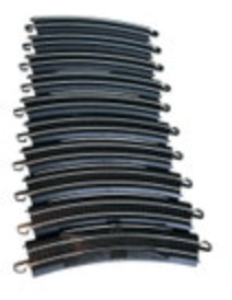 Lot Of 10 BACHMAN EZ TRACK HO Black Track 9 Curve 18” And 1 18” Term/ReRailer