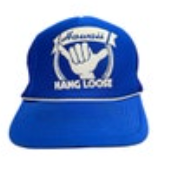 Vintage Hang Loose Hawaii Rope Trucker Blue Snapback Hat Cap USA