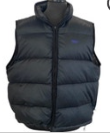 Mens Large Eddie Bauer Ebtek Goose Down Vest Black Full Zip Puffer Jacket