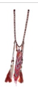 Necklace Seed Bead Natural Color Shaped Stones Feathers Layered Multi-colored