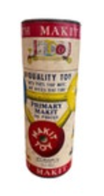 Vintage Makit Toy Primary With 52 Of 93 Pieces Benjamin Granite City USA Wood