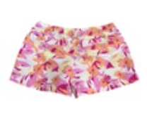 Columbia Short Women Sz XL Sandy River 2 Pink Orange Floral Beach 5” Inseam
