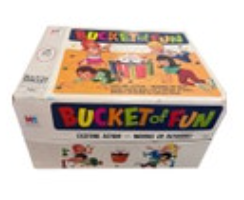 1968 Bucket of Fun Game by Milton Bradley Works in Good Condition Key To Fun