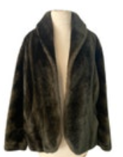 VTG Elegance By Malden Limited Women's Brown Faux Fur Coat Union Made