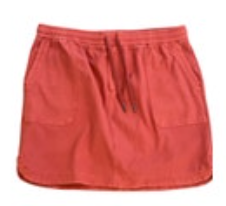 Athleta Womens Farallon Tech Skirt Sz L Stretch Salmon Fleece
