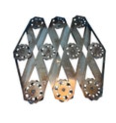 VTG 2 Machine Age Mid Century Modern Stainless Expandable Hot Plate Trivet HHP