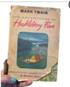 The Adventures of Huckleberry Finn By Mark Twain Vintage Hardcover 1947 HHP