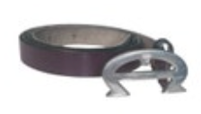 Etienne Aigner Leather Belt Size 28 Logo Buckle Skinny Brown Vintage