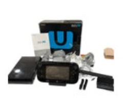 Nintendo Wii U 32GB Console Deluxe Set Black Tested With Box Manual Game Control