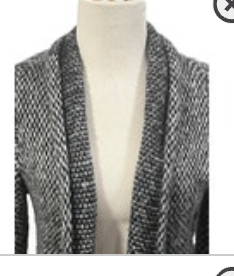 Wooden Ships Paola Buendia Anthropologie Gray Open Cardigan Sweater X/S
