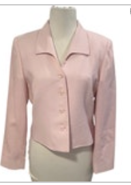 VTG Pink Pendleton Blazer Suit Jacket Sz 6 100% Virgin Wool Career Business