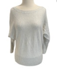 Nicole Miller Womens New York Sweater 100% Cashmere Luxe Thermal Beige Size Med
