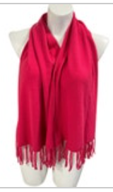 Christopher Ari Australia NWT Pink Scarf Button Cape with Fringe