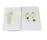 Faux Pearl Beaded Dangle Purple Stone White Pierced Earrings Gold Tone 2” Drop