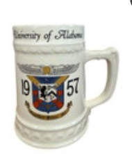 1957 University Of Alabama Ceramic Mug USA VTG “zeke” Nassau China NJ Stein HHP