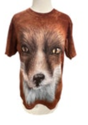 The Mountain Fox T-shirt Mens Small Big Graphic Tie Dye Brown Casual