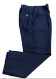 LRL Ralph Lauren Womens Pants Sz 10 Navy Trousers Lined Career Rayon Wool Blend