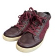 Hotter Ortholite cushioned suede leather hi top trainers sneakers UK 6 US 8 Wine