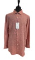 Murano Baird McNutt Linen Long Sleeve Shirt TALL Man 2XT Red Solid NWT MSRP $99
