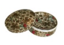 Vintage Alcohol Proof Floral Rose Design Coaster Box Set of 8 Japan