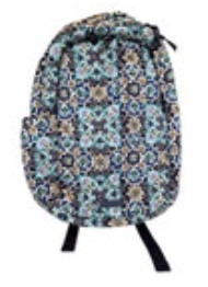 Vera Bradley Large Travel Backpack Lisbon Medallion Cool NWOT Vacation Coastal