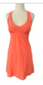 Athleta Pack Everywhere Coral Halter SunDress Size 4 Stretch Beach Athletic