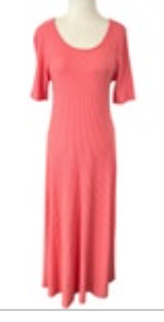 NWT Soft Surroundings Coral Reef Medium Textured Santiago Maxi Dress MSRP $89