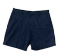 Izod Golf Classic Mens 36 Navy 6.5" Inseam Golf Bermuda Flat Front Casual