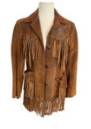 Pioneer Wear 10 Vintage Suede Leather Fringe Jacket Albuquerque Needs Love