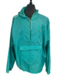 Vintage Lacoste Windbreaker Mens XL Izod Anorak Hooded Pullover 80's Rain Jacket