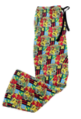 Harry Potter Hogwarts School Crest Gryffindor Slytherin Pajamas Lounge Pants Med