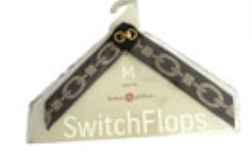 Linday Phillips SwitchFlops Medium Straps Brown Preppy New Victoria Strap