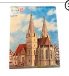 Z Scale Kibri 6818 Oberhofenkirche Goppingen Church Unbuilt With Glue And Tips