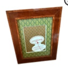 Vtg Dorvilliers París Inlay Wooden Picture Frame 9” X 7” Frame 4.5” X 3.25” Phot