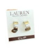 Lauren Ralph Lauren LRL Silver Tone Rhinestone Clip on Earrings
