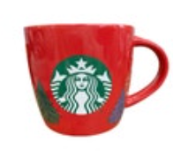 STARBUCKS 2020 Christmas Trees Red Holiday Coffee Tea Cup Mug 18 oz