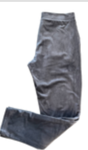 House of Harlow 1960 Velvet Velour Straight Leg Pull On Pants Gray M Relaxed