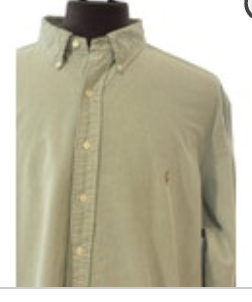 Polo Ralph Lauren 3XB Big Button Down Dress Shirt Classic Fit Mint Sage Green