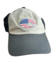 Costa Adjustable Unstructured Cap Hat American Flag Logo Outdoor