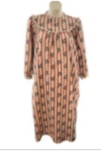 Disney Store Holiday Mickey Mouse Flannel Ruffled Lace Collar Nightgown