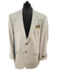Jos A Bank Tropical Blend Tailored Fit Blazer 46R 2 Button Wool Linen Gray NWT