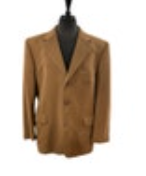 Men's Wool Cashmere Blend Soft Feel Brown Blazer Milepost Four 42R EUC