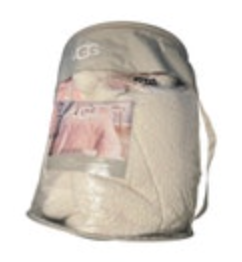 UGG Casey Reversible Twin Comforter Pink White Bedding Blanket - No Sham