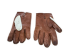 Classic English Leather Driving Gloves Crochet String Chauffeur Vintage Italian