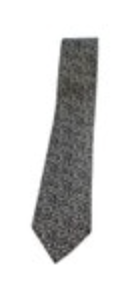 Vintage 53" Men's Gray Speckled Silk Skinny Neck Tie Made in Italy