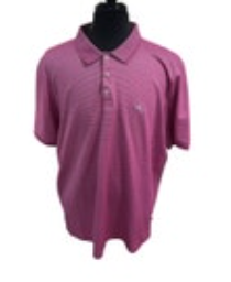 Tommy Bahama Polo Shirt Mens XXL Pink Striped Classic Fit Short Sleeve Casual