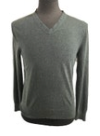Banana Republic Sz M Lux Blend Forest Green Silk/Cotton/Cashmere V Neck Sweater
