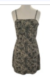 Paris Atelier & Other Stories Leopard Spaghetti Strap Halter Mini Dress Size 4